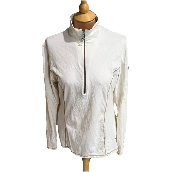 Goode Rider Tops - Goode Rider Women's Ivory 1/4 Zip Pullover Size XL Long Sleeve Equestrian Horse